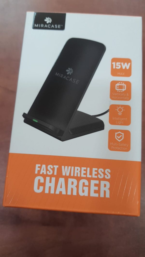 מטען אלחוטי שולחני מהיר 15W