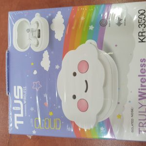 אוזניות אלחוטיות KR-3500 צבע לבן .