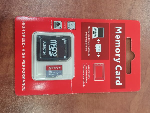 כרטיס זיכרון ומתאם 512GB