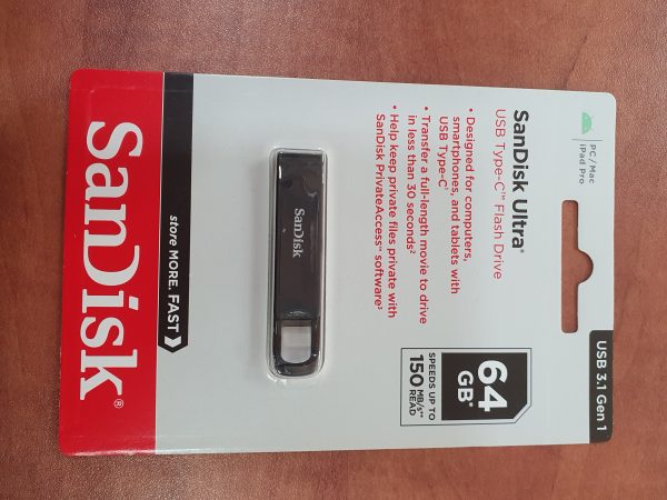 זיכרון נייד סאן דיסק 64GB