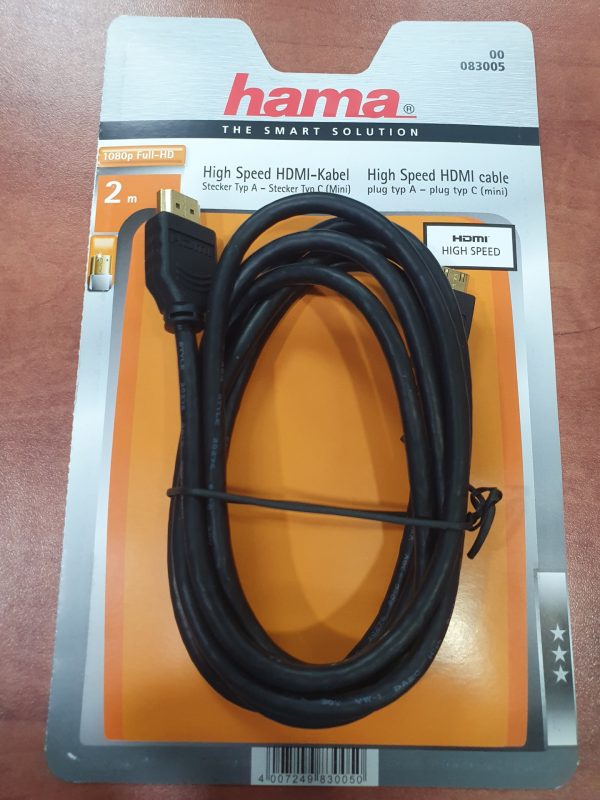 כבל איכותי מיני HDMI ל-HDMI.