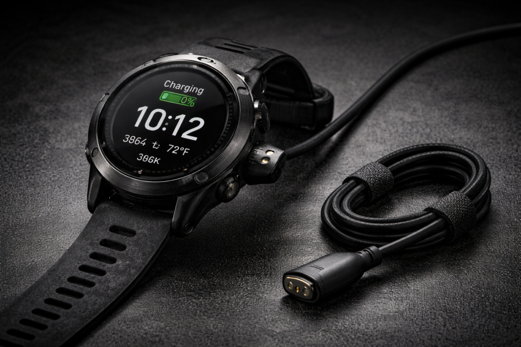 שעון גארמין נטען עם כבל בצפון