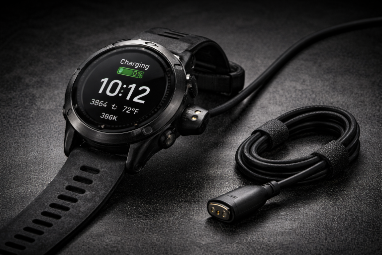 שעון גארמין נטען עם כבל בצפון